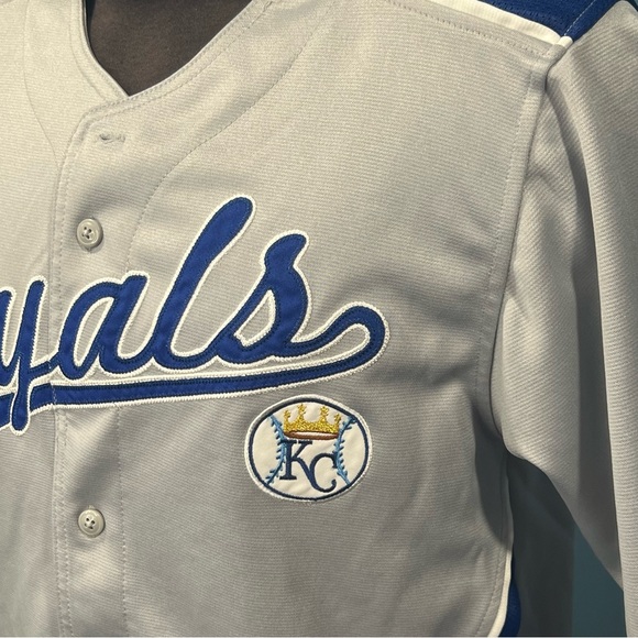 Kansas City Royals KC Blue Dynasty Stitched Jersey MLB Baseball Size Large - Picture 3 of 10